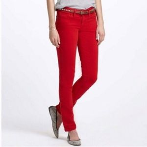 Pilcro and the Letterpress Red Stet Jeans sz 29